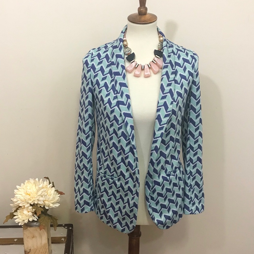 Bar III Chevron Soft Blazer Size Small